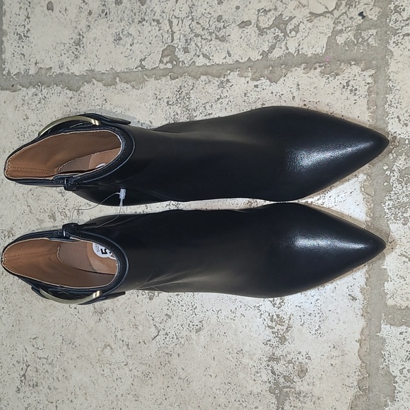 CALVIN KLEIN Georgene Pointed Toe Zippered Stiletto Bootie Size 5.5 - Picture 3 of 9